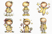 Christmas Gingerbread Man Clipart, an Illustration by Craft Nest (Thumbnail 6 of 6)