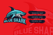 Blue Shark Mascot, a Branding & Logo Template by Thirtypath Studio (Thumbnail 2 of 3)