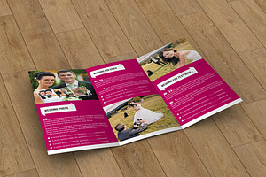 Trifold Brochure For Wedding-V07