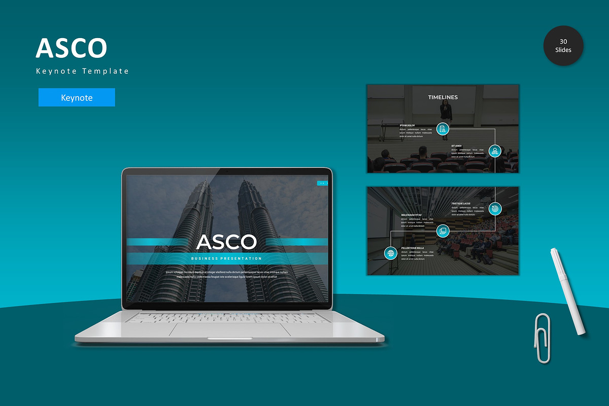 Asco - Keynote Template, a Presentation Template by StreaksideStd (Photo 1 of 4)