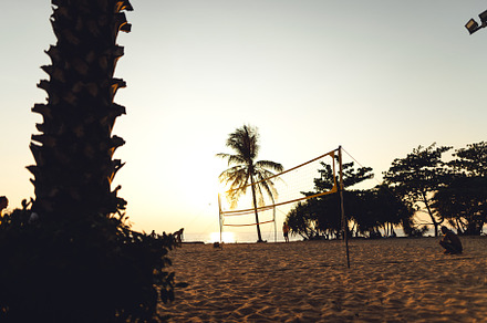 Evening beach atmosphere on a tropical island, a Nature Photo by Art Rachen