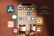 90 iOS Autumn Aesthetic App Icons, an Icon by Ellen Artworks (Thumbnail 1 of 3)