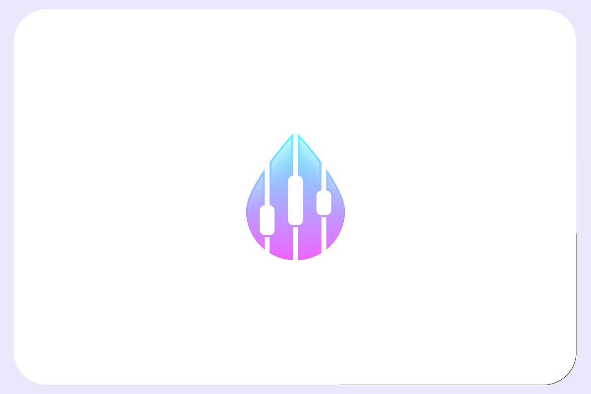 Water Drop - Chart Logo Template, a Branding & Logo Template by Graplick (Photo 1 of 2)