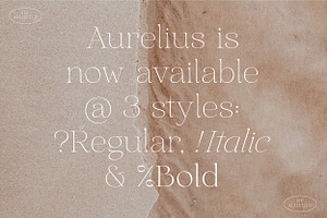 Aurelius - Feminine Chic Serif