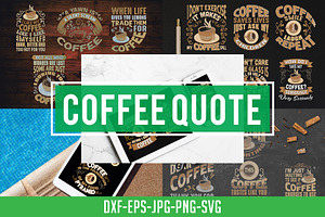 Coffee Quotes SVG Craft Vol 8