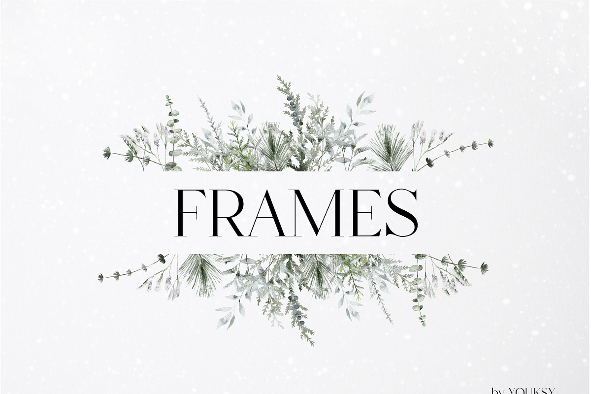 Winter aesthetic - watercolor set, a Seasonal Illustration by Youksy (Photo 5 of 12)