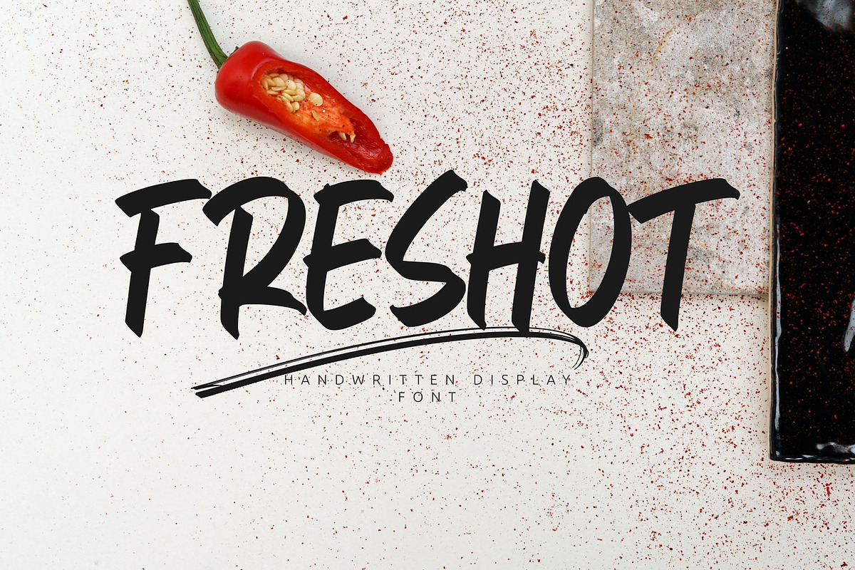 Freshot, a Font by Omotu Studio (Photo 1 of 12)