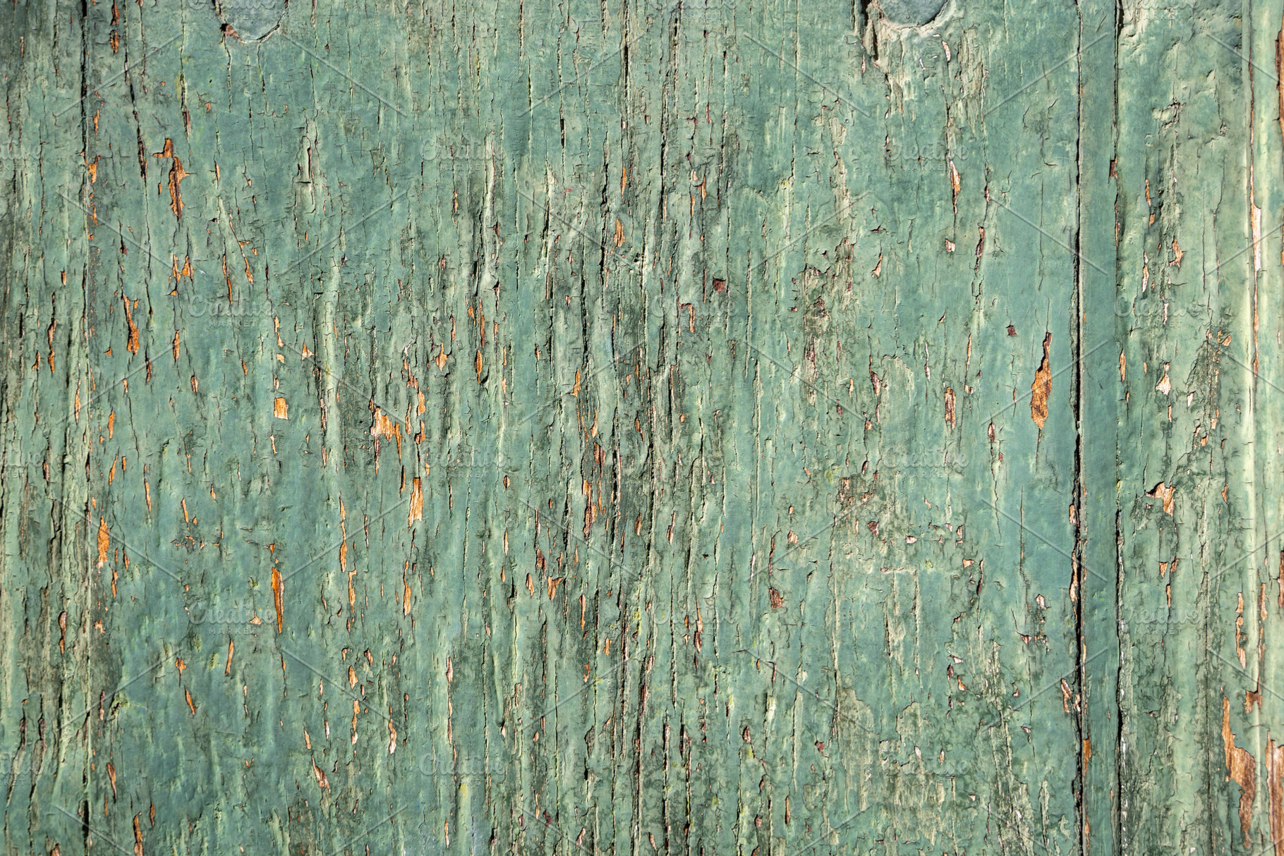 Aged Green Painted Wood Texture with Cracked and Peeling Paint, a Background Photo by GoodGoods