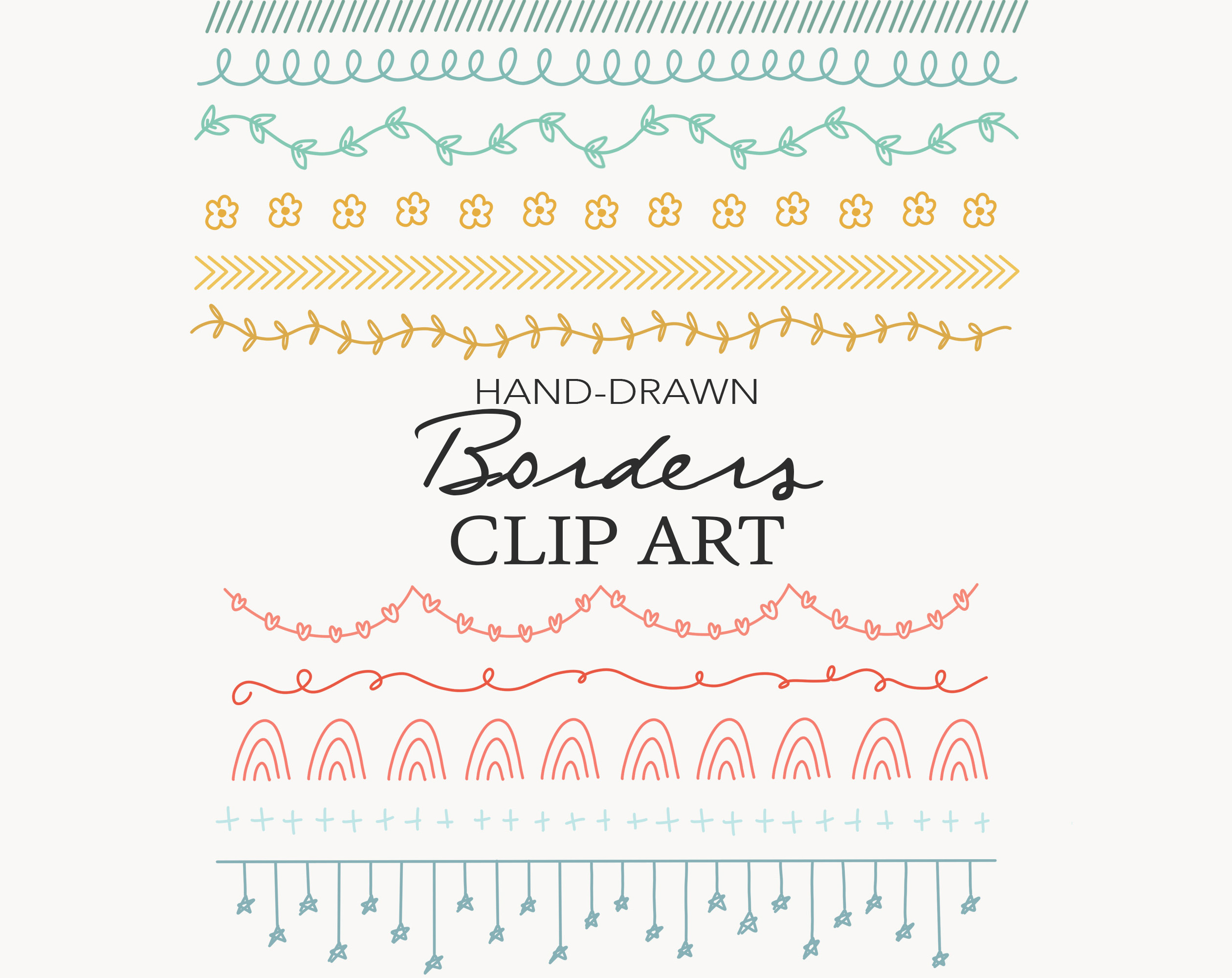 Borders Clip Art - Dividers Clip Art, an Illustration by WinshipAndRose