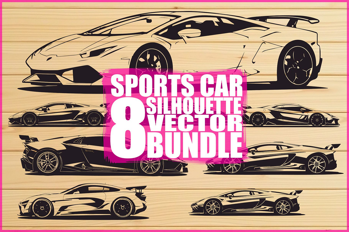 Sports Car Vector Bundle, an Illustration by Designs_River (Photo 1 of 9)
