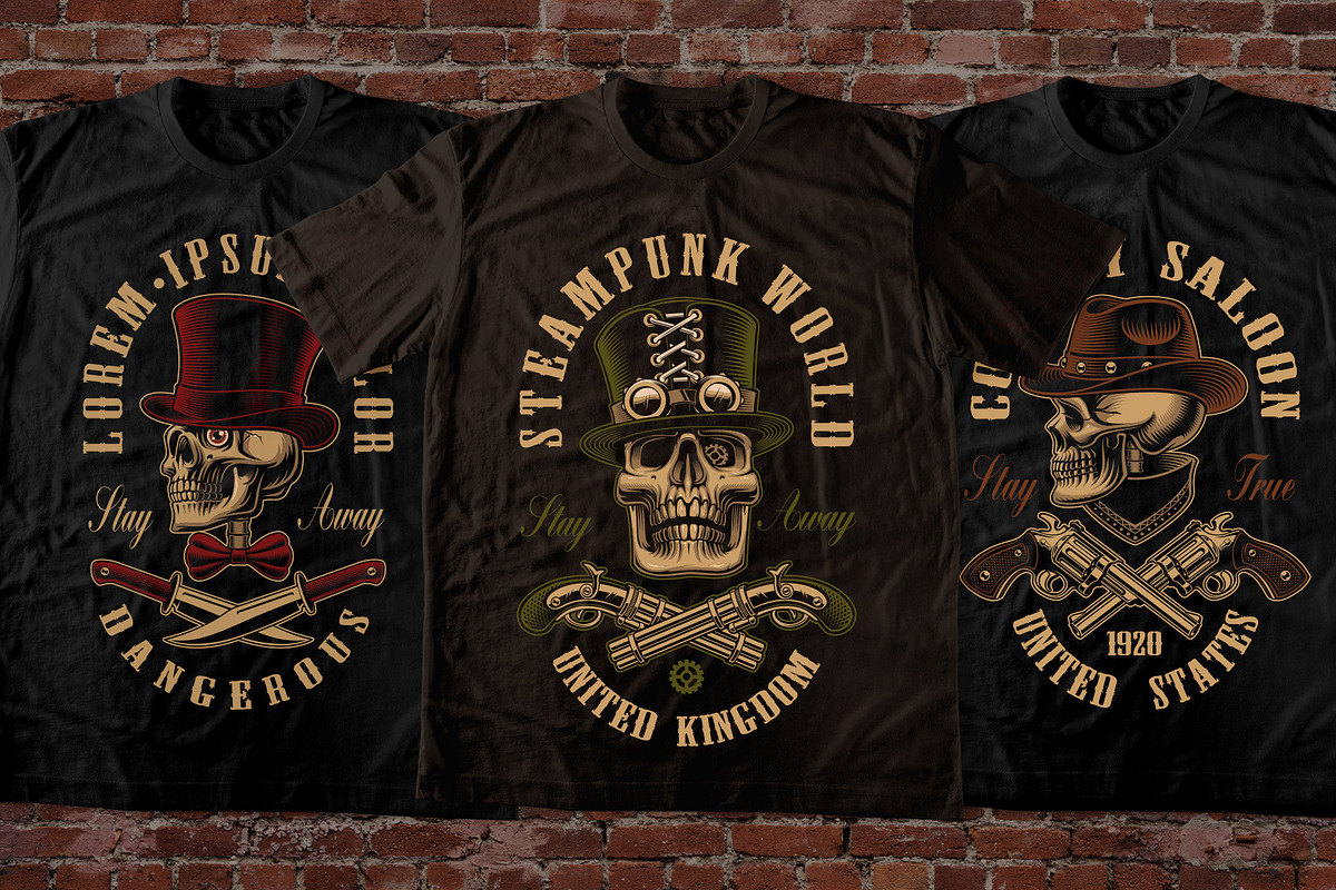 100 T-shirt Designs Bundle, an Illustration by Harry Kasyanov (Photo 17 of 37)