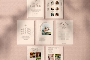 PInk Bachelorette Itinerary Canva