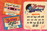 Groovy Signature - Retro Font, a Handwritten Font by Artisan Themes (Thumbnail 5 of 12)