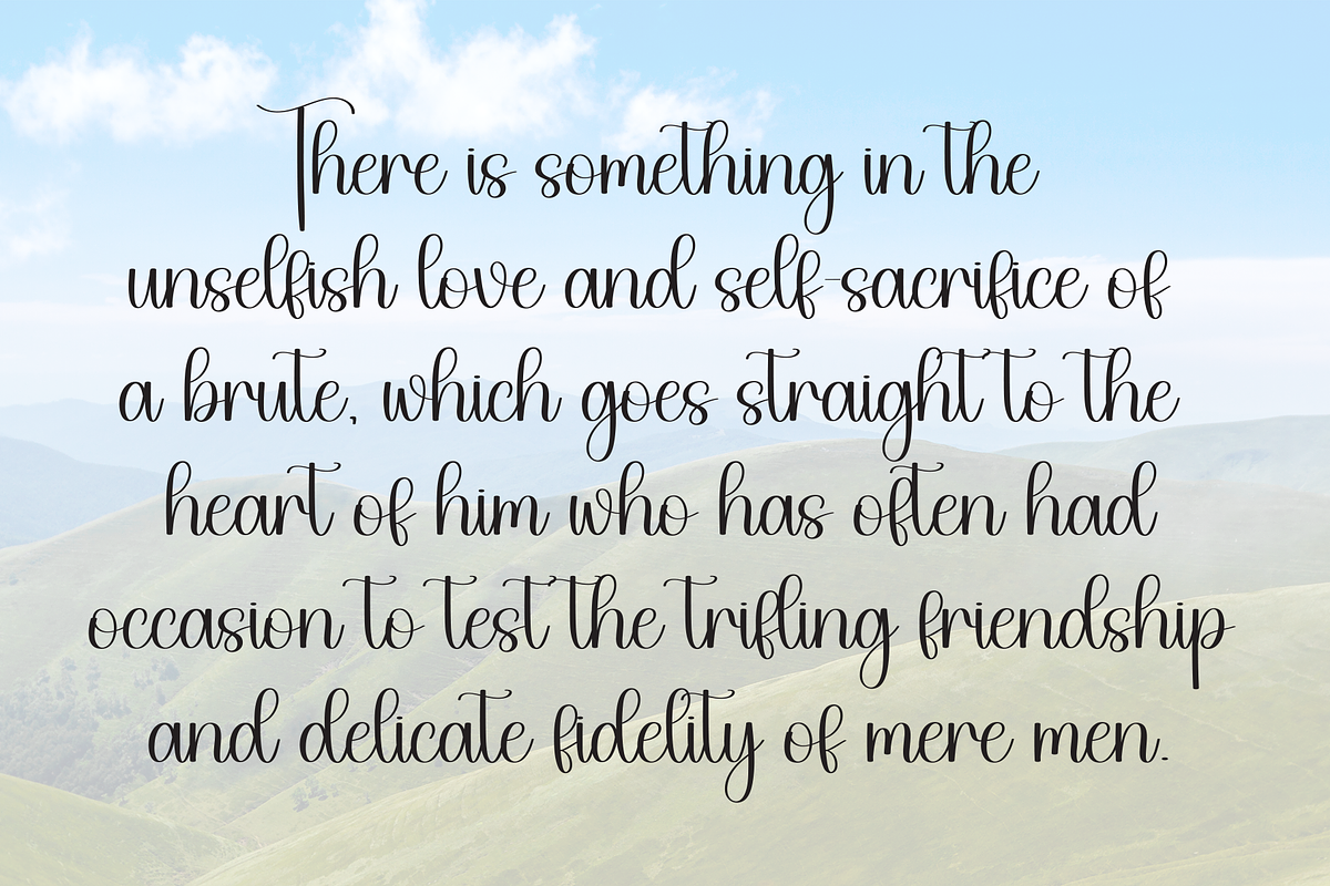 Angel | Script Font, a Handwritten Font by Scratchones (Photo 6 of 9)