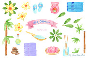 Watercolor SPA Design Elements, an Object Graphic by Sunshine Art Shop (Thumbnail 1 of 7)