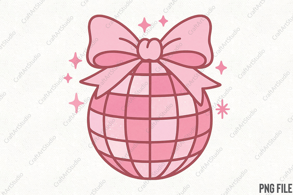 Disco ball New Years PNG, an Illustration by CraftArtStudio (Photo 1 of 4)