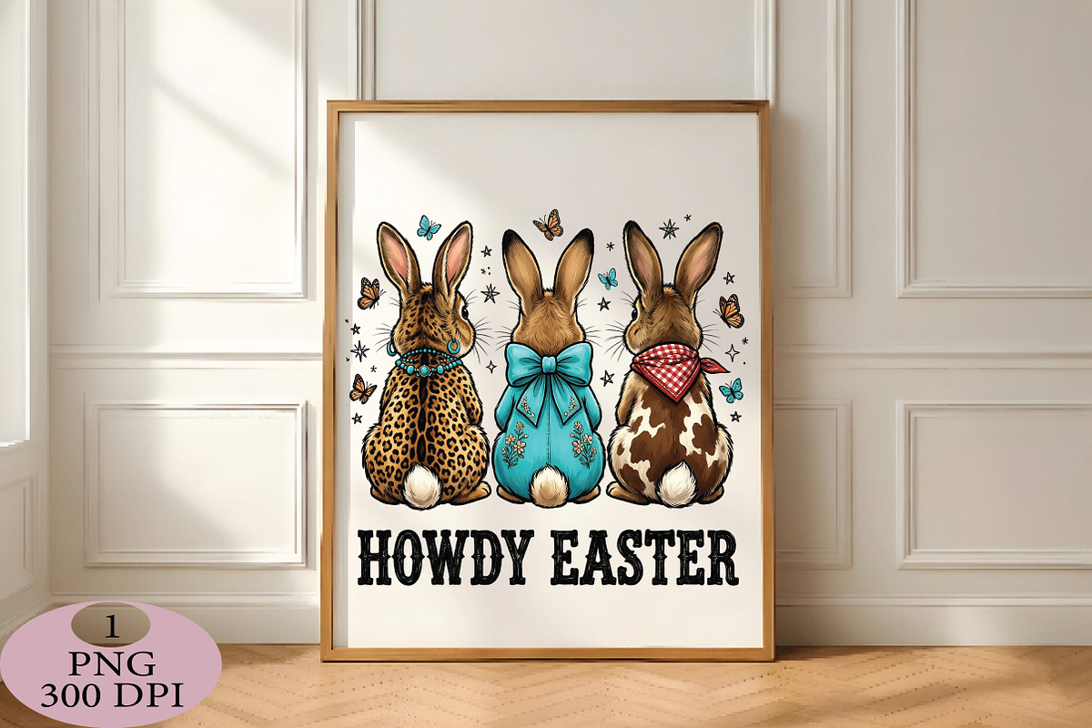Howdy Easter Bunny Png, an Illustration by Daily.Designs (Photo 4 of 5)