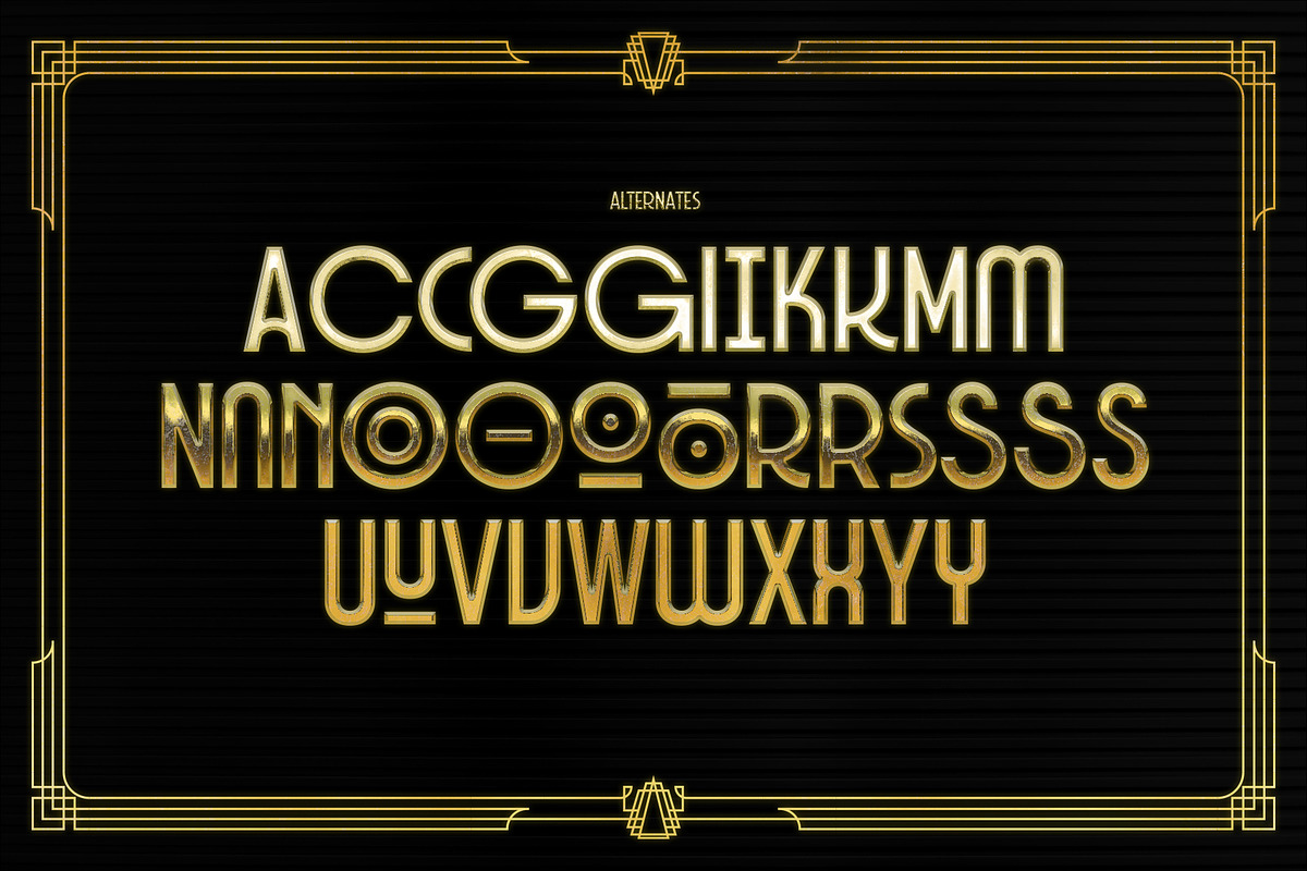 Seahoarse Art Deco Display Fonts, a Font by Juru Rancang Studio (Photo 4 of 8)