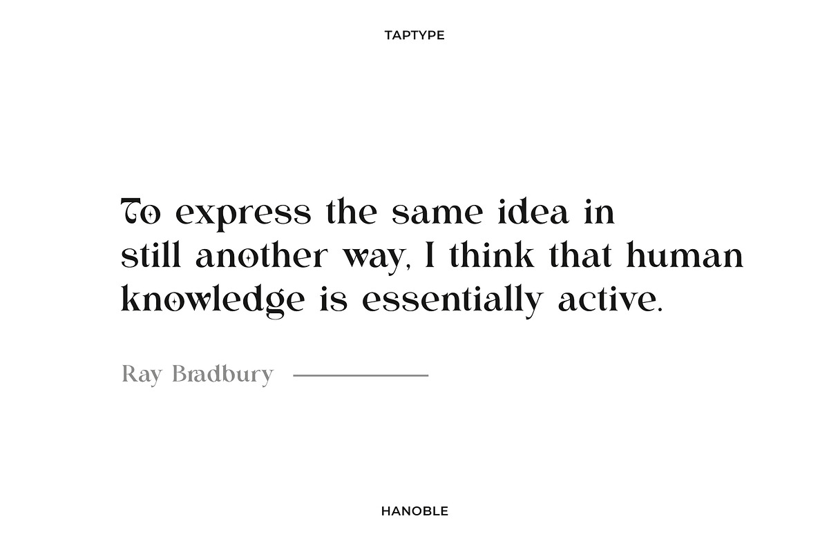 Hanoble - Modern Ligature Serif, a Serif Font by Vesvocrea (Photo 3 of 13)