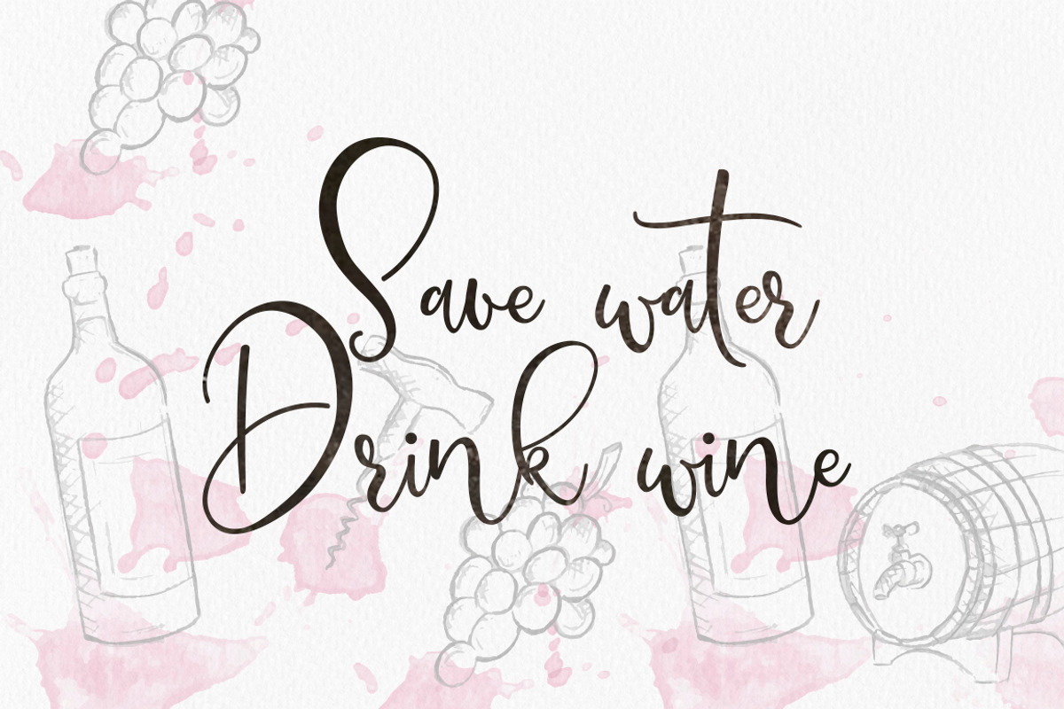 Borgoforte script font preview 2