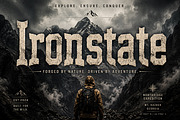 Ironstate, a Blackletter Font by Wow Magic (Thumbnail 1 of 4)