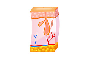 Laser hair removal procedure with, a Healthcare Illustration by the8monkey