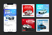 Car rent social media post design, a Social Media Template by Evloxx Studio (Thumbnail 5 of 6)