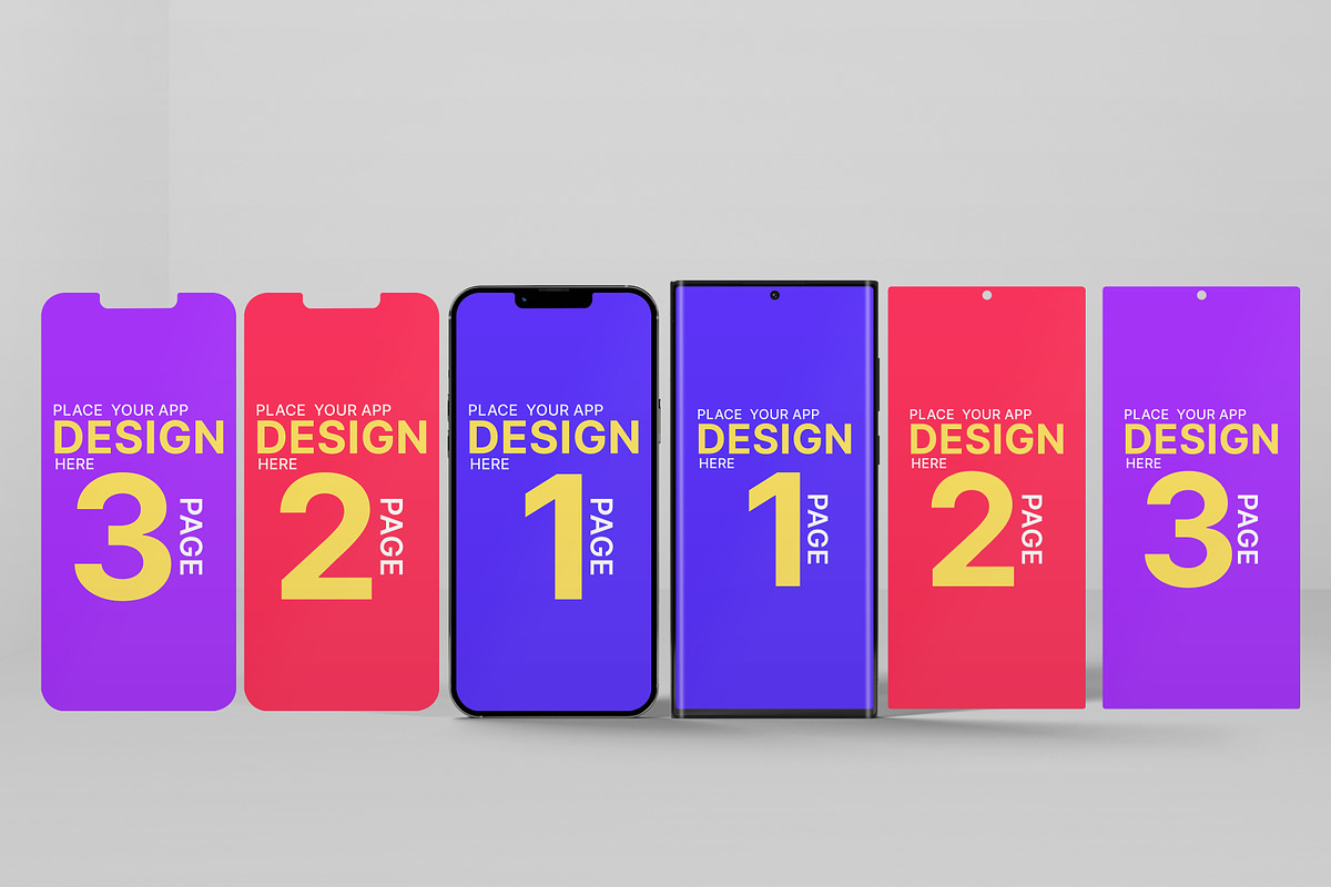 Live iPhone 13 Pro M & S22 U Mockup, an iPhone Mockup by Modern Studio (Photo 6 of 7)