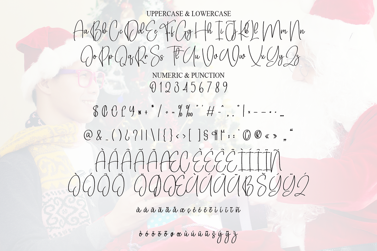 Santa Birthday | Script Font, a Handwritten Font by Scratchones (Photo 7 of 8)