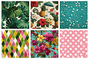 Pink Flamingo Tropical Digital Paper, a Pattern Graphic by CitraGraphics (Thumbnail 2 of 5)