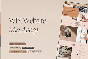 WIX Website Mia Avery, a Wix Template by Brand & Palms