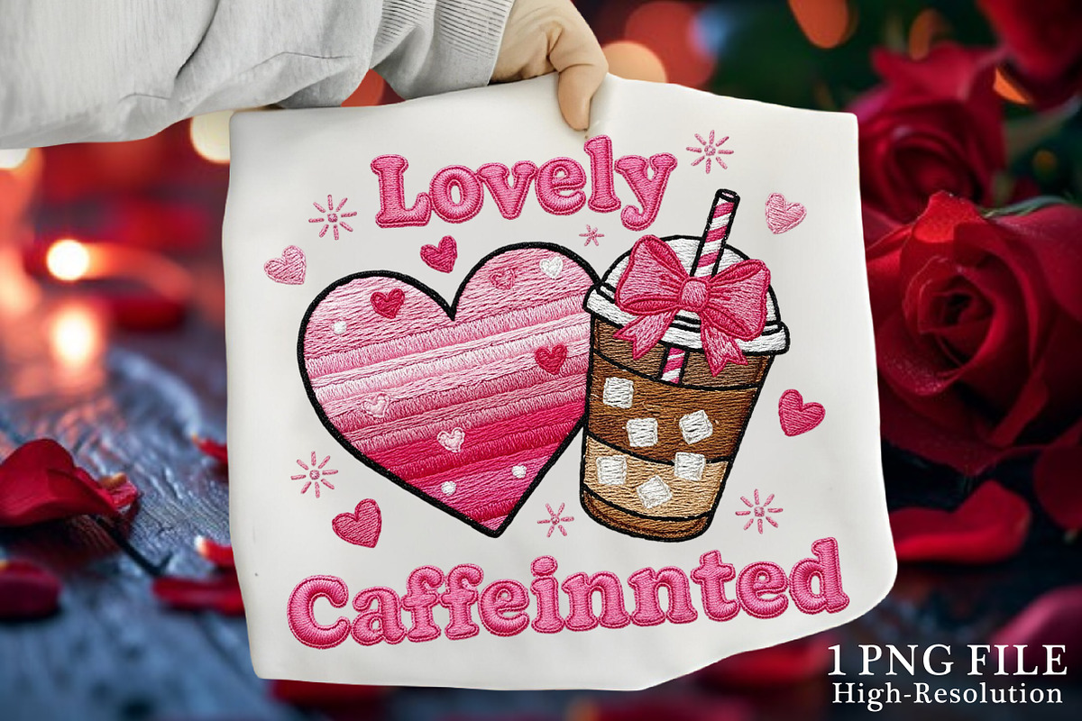 Lovely & Caffeinated PNG, Valentine, an Illustration by Canvas Craft (Photo 7 of 7)