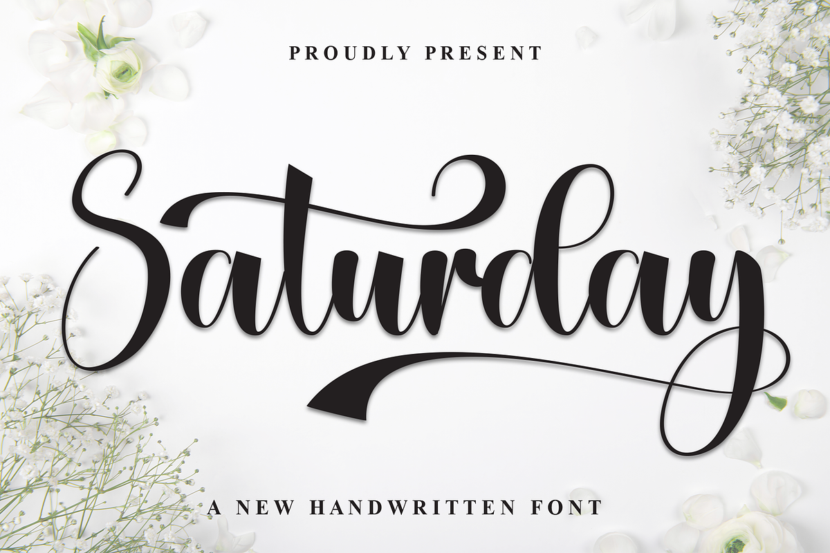 Saturday | Script Font, a Handwritten Font by Scratchones (Photo 1 of 9)