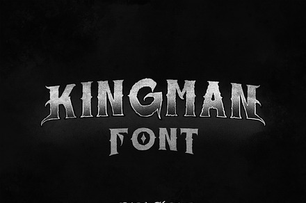 Kingman font - black kraken