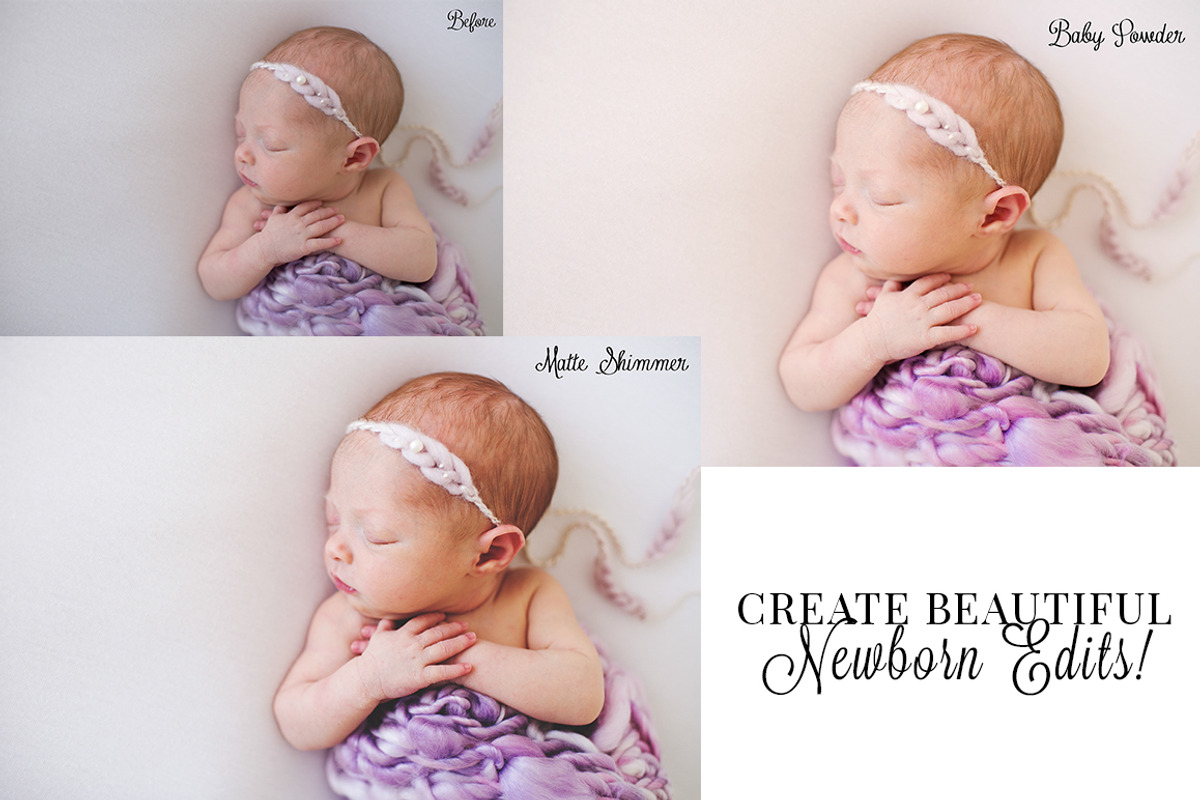 Newborn Photoshop Actions- PS & PSE, an Action Add-On by ElyanaIvette (Photo 7 of 13)