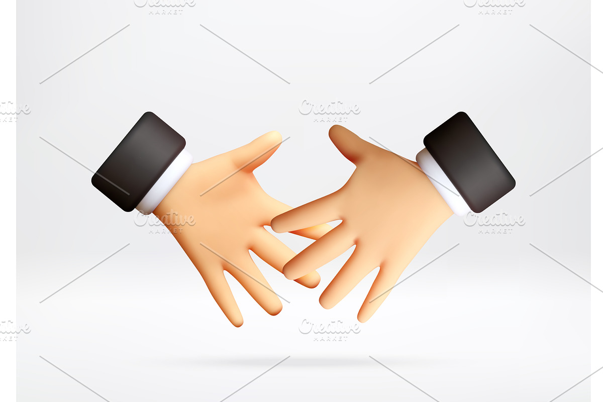 3D Businessman hand icon making, an Object Illustration by Abscent