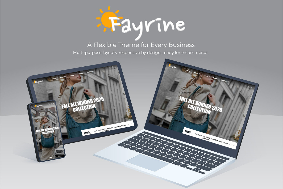 Fayrine - E-Commerce WordPress Theme