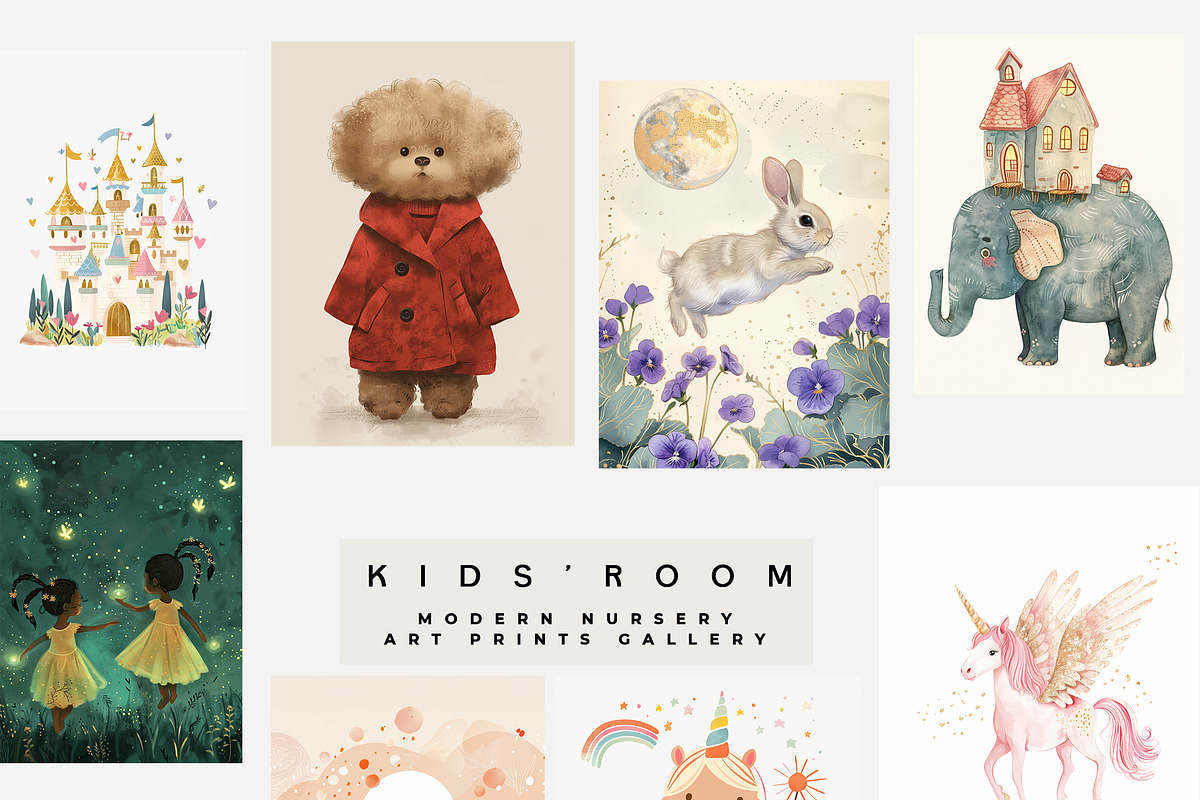 KIDS' ROOM Nursery Prints Gallery, a Background Graphic by Lana Elanor (Photo 10 of 11)