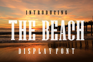THE BEACH, a Serif Font by Fourteen Letter