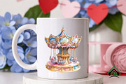 Watercolor Carousel Clipart Bundle, an Illustration by Craft Nest (Thumbnail 7 of 9)