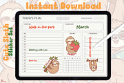 Cute Sloth Sticker Set, a Graphic by Dori Debreceni draws (Thumbnail 4 of 4)