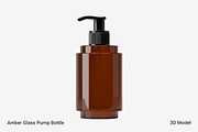 Amber Glass Pump Bottle 3D Model, an Object 3D Model by Akebareee (Thumbnail 1 of 3)
