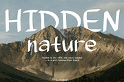 Hidden nature Handwritten Font, a Handwritten Font by Feelsoul (Thumbnail 1 of 9)