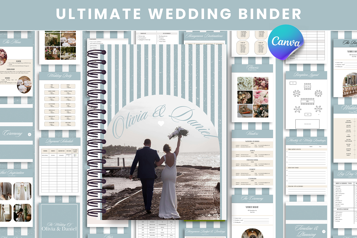 The Ultimate Wedding Day Binder, a Brochure Template by PixelBloomClub (Photo 1 of 8)