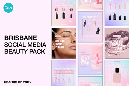 Brisbane | Beauty Social Media Pack, a Social Media Template by Studio Mayde