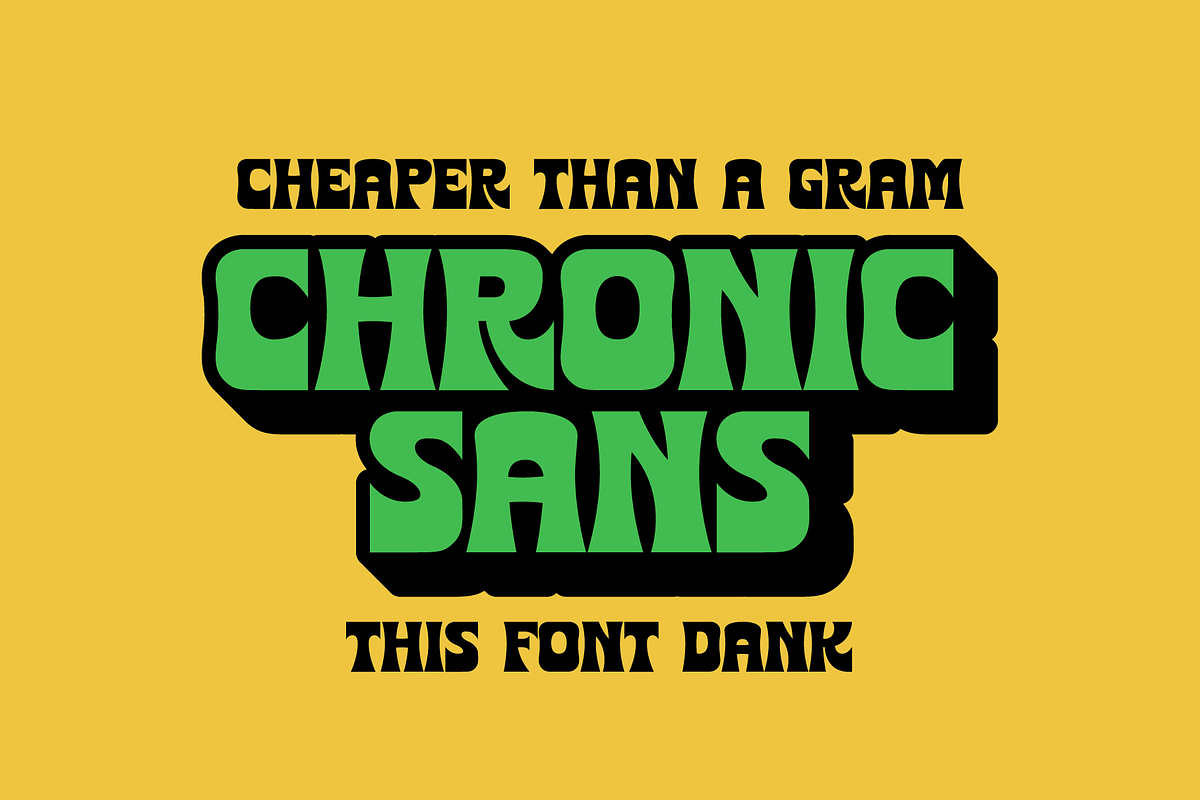 Chronic Sans Display Font preview 5