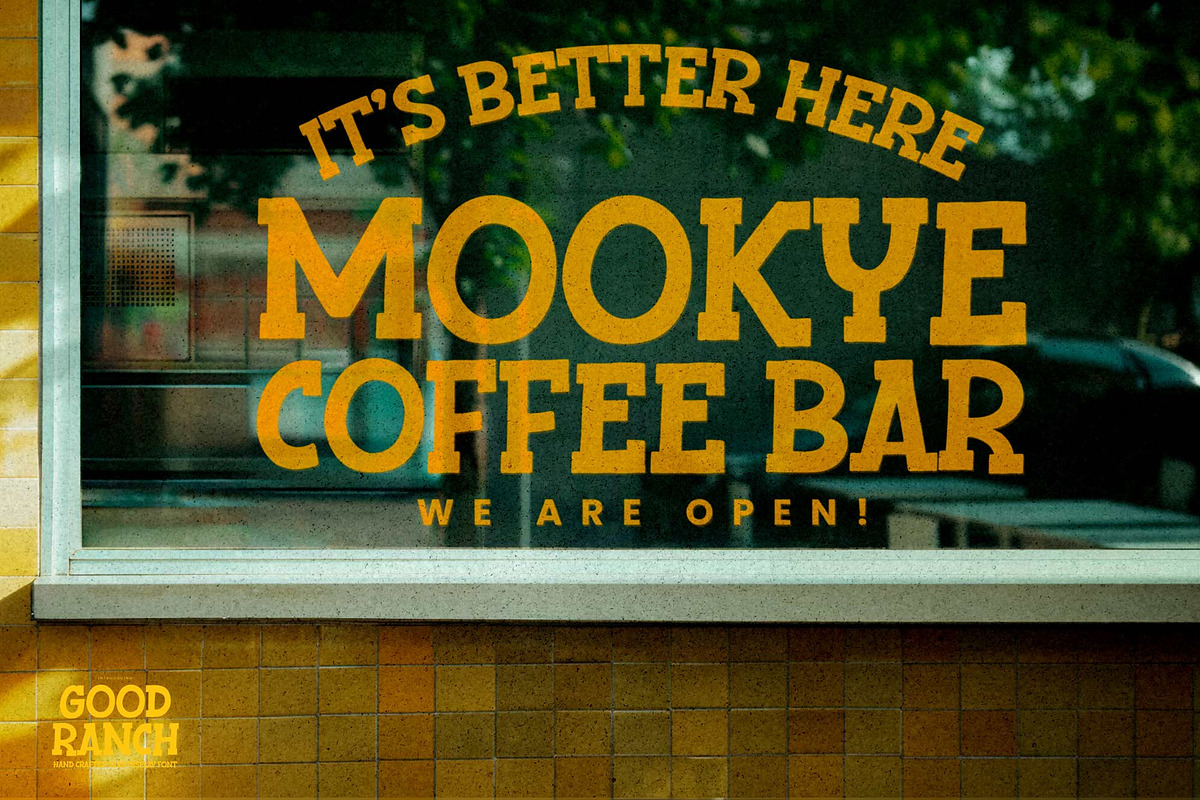 Good Ranch – Hand Crafted Slab, a Slab Serif Font by Gassstype (Photo 7 of 8)