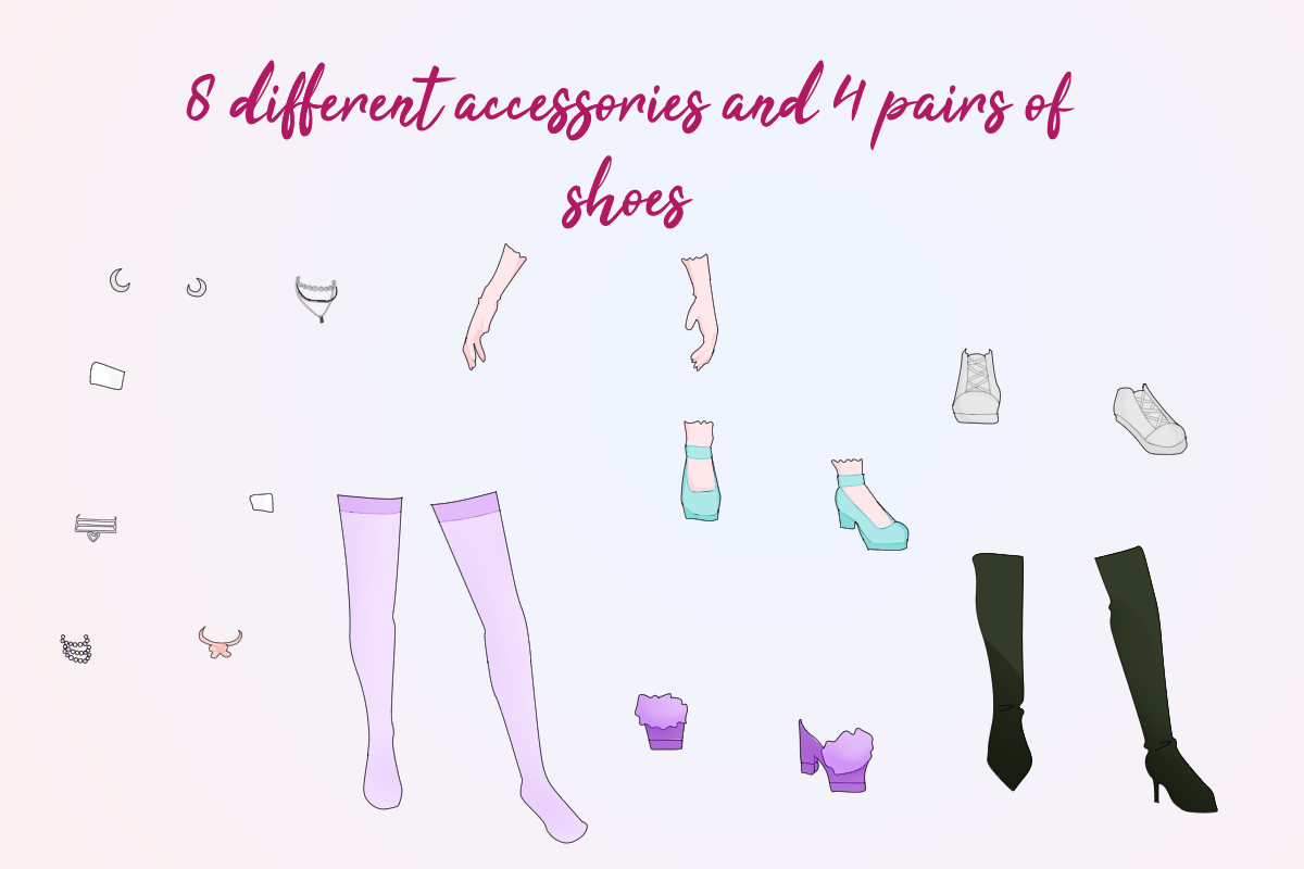Cute Dress-Up Paper Doll Printable, a Person Illustration by Kaleidokika (Photo 5 of 6)