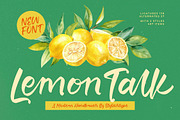 Lemon Talk Modern Handbrush Font, a Script Font by stylishtype.co (Thumbnail 1 of 15)