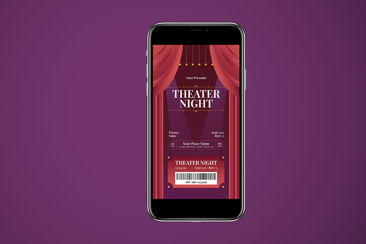Creative Theater Ticket, a Stationery Template by Neermana (Photo 3 of 4)